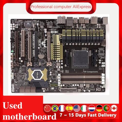 For ASUS SABERTOOTH 990FX Motherboard Socket AM3+ DDR3 For AMD 990FX Original Desktop Mainboard SATA III Used Mainboard