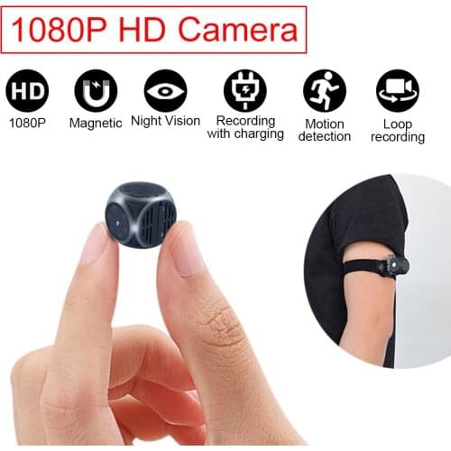 1080P Monitor Small Security Camera Surveillance Video Recorder Sensor Night Vision Mini Camera HD Camcorder