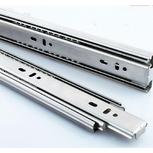 Drawer track, drawer slide, three rail drawer, guide rail, slide rail, furniture hardware fittings, slipway
