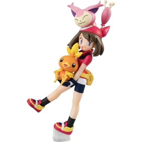 Pokemon Japan Original Genuine Anime Figures May Torchic Skitty Set Action Figure Collection Model Toys Gifts for Boys Girls