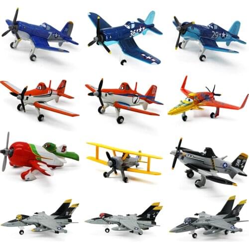 Original Disney Pixar Planes 2 No.5 Dusty Strut Jetstream 1:55 Metal Alloy Diecast Model Plane Toy For Boys Christmas Gift