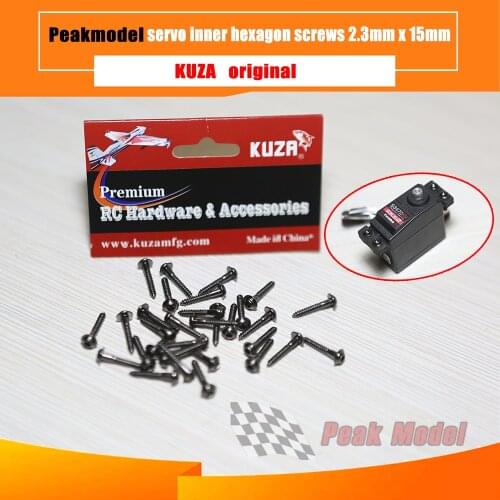 KUZA original servo screws 2.3mm x 15mm inner hexagon screws w/ washer self tapping servo screw for FUTABA JR HITEC MKS servo