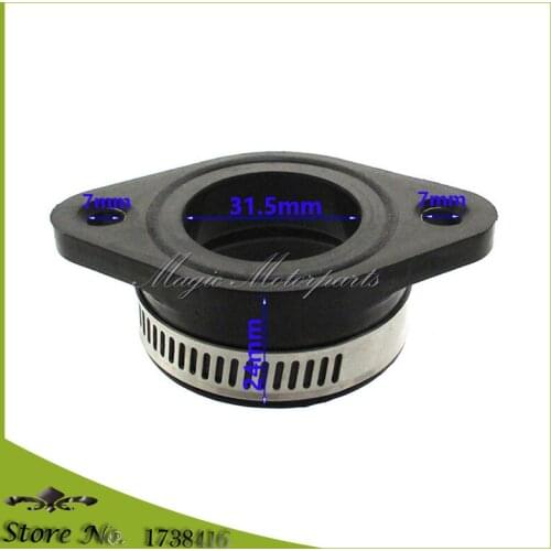 Carb Rubber Flange Adapter Manifold 60mm 40mm For M-VM34-200K Replaces Mikuni M-VM34-200K