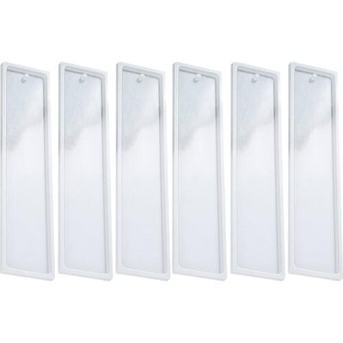 6Pcs Silicone DIY Bookmark Casting Mould DIY Craft Silicone Mold Bookmark Mold