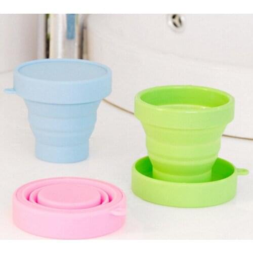 Foldable Cup High Quality Silicone Water Drinking Cup Light Weighted Portable Camping Cup Outdoor Folding Retractable Drinkware