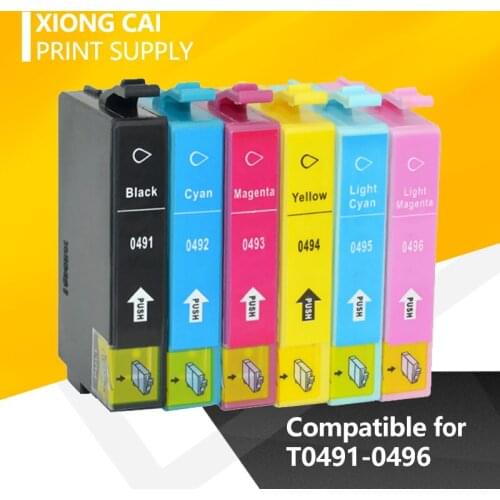 T0491 T0496 Ink Cartridges For Epson Stylus Photo R210 R230 R310 R350 RX510 RX630 RX650 Printers ink For Epson T0491-T0496
