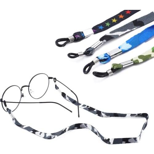 1PC 1cm Wide Eyeglass Sunglasses Cord Strap Sports Style Cotton Eyewear Lanyard Glasses Neck Strap String Rope Band Eyewear Cord