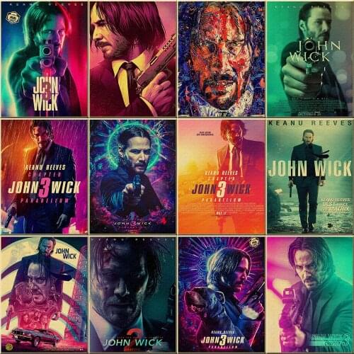 5D DIY Diamond Painting John Wick Posters Handmade Rhinestone Mosaic Beads Embroidery Room Wall Art Decor Jewelry Cross Stitch