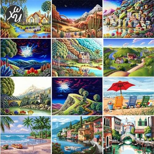 Diamond Art for Adults Fantasy Scenery Full Drill Mosaic Rhinestones Accessories Embroidery Cross Stitch Kit for Home Decoration