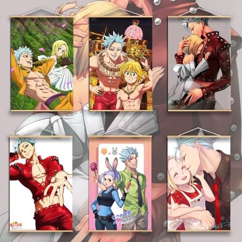 The Seven Deadly Sins Nanatsu No Taizai Ban X Elaine Anime Posters Canvas Painting Wall Decor Wall Art Picture Room Home Decor