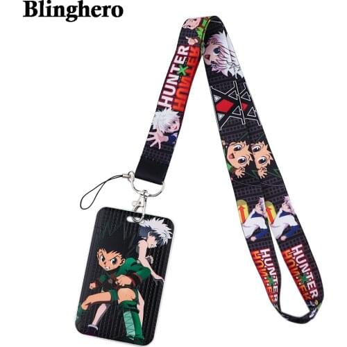 CB494 Anime Figures Cartoon Lanyard Card Holder Student Hanging Neck Phone Lanyard Badge Subway Access Card Holder Accessories
