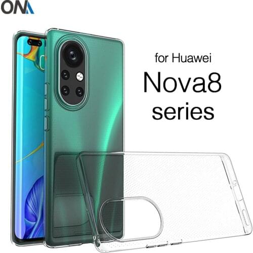 Case For Huawei nova 8 Pro 5G SE TPU Silicone Clear Fitted Bumper Soft Case for Huawei Enjoy 20 SE Transparent Back Cover