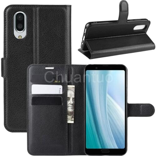 Book Style PU Leather Case Cover for Sharp Aquos Sense 3 Plus Flip Wallet Phone Bags Cases with Stand for Sharp Sense 3 Plus