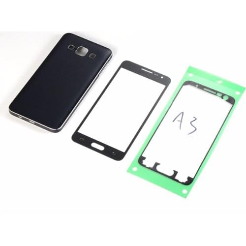 For Samsung Galaxy A3 A300 Housing Middle Frame Battery Back Cover+Volume Power Button+LCD Touch Screen Digitizer Panel Glass