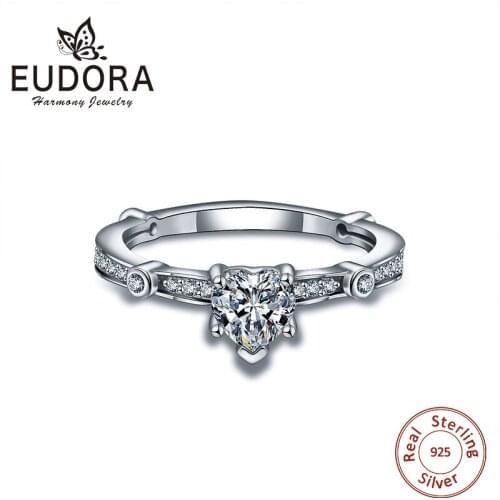 Женские серебряные кольца Eudora China At AliExpress