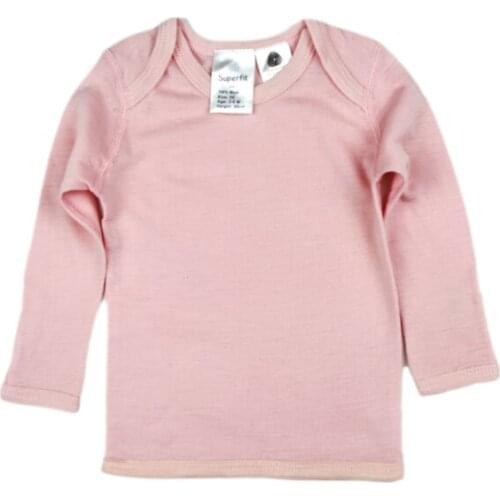 Baby Girls Merino Wool T Shirt Thermal Base Layer Long Sleeve Baby Girls Top Warm Breathable Moisture Wicking Size 0-24M