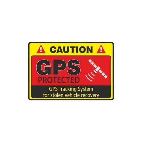 Interesting GPS Tracking System Protected Car Sticker Accessories KK Vinyl PVC 7cm*5cm Motorcycle Laptop Decal