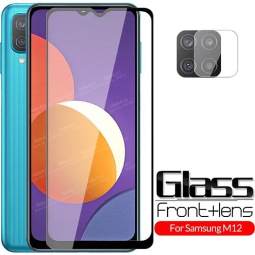 Camera Protective Glass For Samsung Galaxy M12 Tempered Glass Samsun M 12 6.5" SM-M127F Screen Protector Safety Phone Cover Film