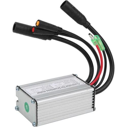 Electric Bicycle Controller 6 Tubes 36/48V KT-15A Waterproof DC Motor Controller with Lamp Line for Electric Bicycle
