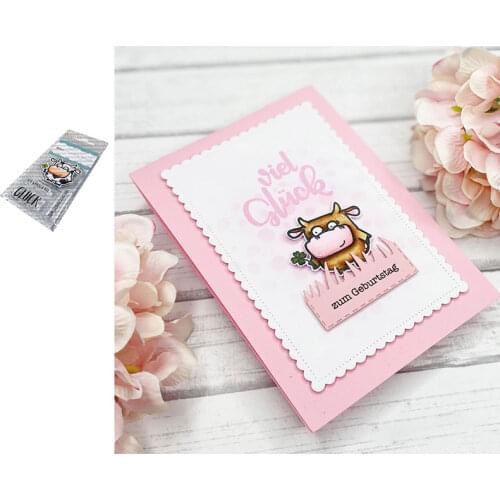 Cow Letters Metal Cutting Dies & Stamps Scrapbook Dariy Decoration Stencil Embossing Template DIY Greeting Card Handmade