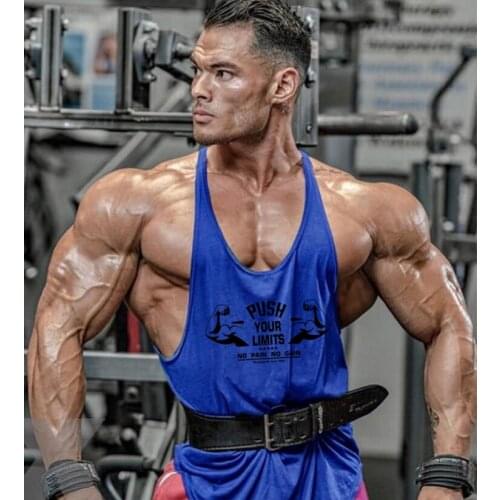 Brand gym clothing bodybuilding stringer tank top men summer cotton fitness vest muscle sleeveless shirt sports singlets tanktop