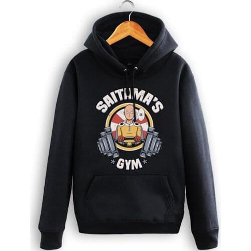 High-Q Unisex ONE PUNCH-MAN saitama Pullover hoodie jacket coat Sweatshirt ONE PUNCH-MAN saitama Hooded Hoodies Sweatshirts