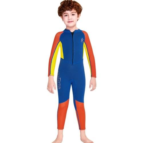 Dive And Sail Neoprene Wetsuit 2.5MM Diving Suit Rashguard Kids Swimming Suit For Boy Sailing Clothes Full Body Swimsuit