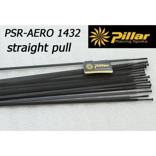 Pillar PSR Aero 1432 Straight Pull 6.5g Pcs Flat Spokes Carbon Wheels Racing Spoke