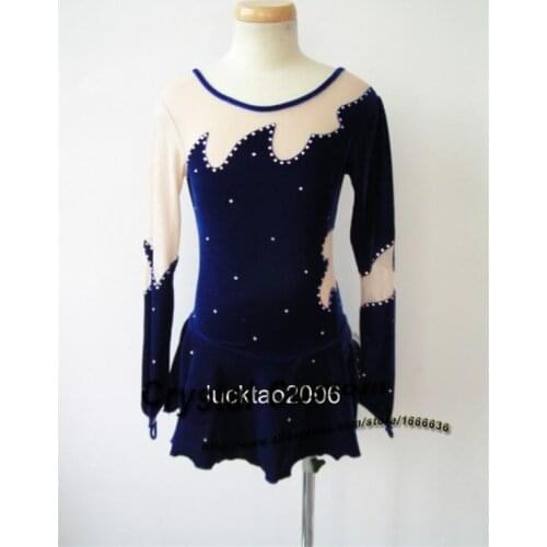 Adult Figure Skating Dresses Crystal New Brand Vogue Ice Skating Competition Dress For Girls DR3287