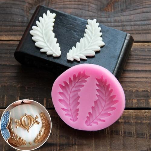 Realistic Olive Branches Shape Silicone Mold Fondant Paste DIY Leaves Shape Pressing Silicone Decor Mould Chocolate Mold