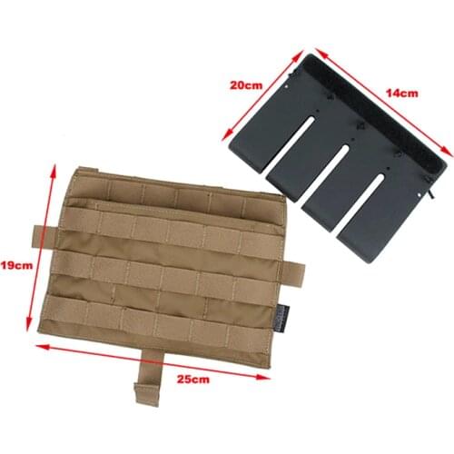 Outdoor Airsoft TMC Vest Replacement Front panel MAG Pouch Bag + Quadruple Kydex Mag Insert for Tactical AVS JPC2.0 SPC Vest