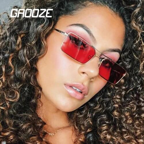 GAOOZE Rectangle Womens Sunglasses Man 2021 Decorative Car Driving Sun Glasses for Men Retro Sexy Eyewear Zonnebril Dames YJ022