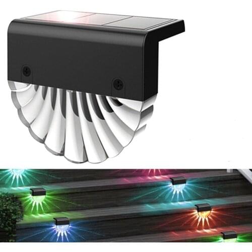 Solar Light Waterproof IP65 Outdoor Courtyard Colorful Villa Garden Decoration Landscape Fence Fence Stair Light Solar Light