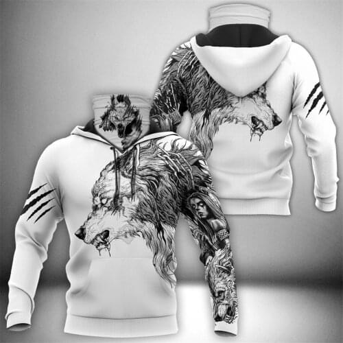 Love Wolf 3D Printed Hoodies Harajuku Fashion Sweatshirt Women Men Casual Pullover Hoodie Mask Warm Cosplay Costumes 02