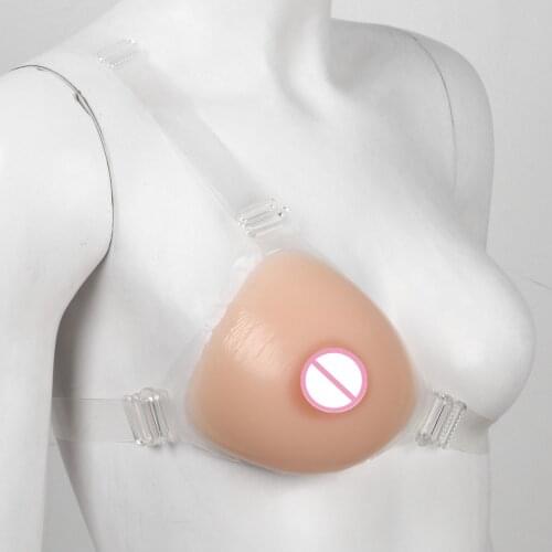 Unisex Fake Breast Enhancer Silicone Faux Boobs Form Crossdressing Cosplay Breast Mold Adjustable Single Mastectomy Breast Form