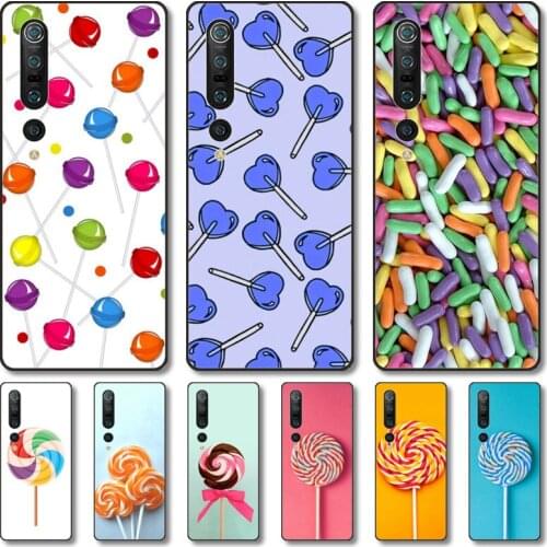 Delicious candy Phone Case For Xiaomi MI 11 10 9 5g Lite Ultra Pro Note S Black Shell Cover