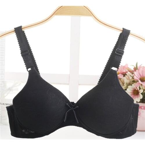 New Sexy Bow Women Push Up Bra Gather Push-up Breast Underwear Adjustment Push Up Support Bra Plus Size Wire Free Underwear