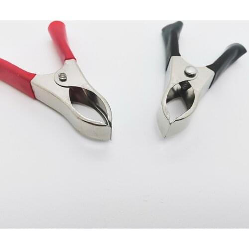 10pcs Small Alligator Clips Metal Crocodile Clips Insulated Plastic Handle Test Clip Nickel-plated Iron Battery Clip For Wire