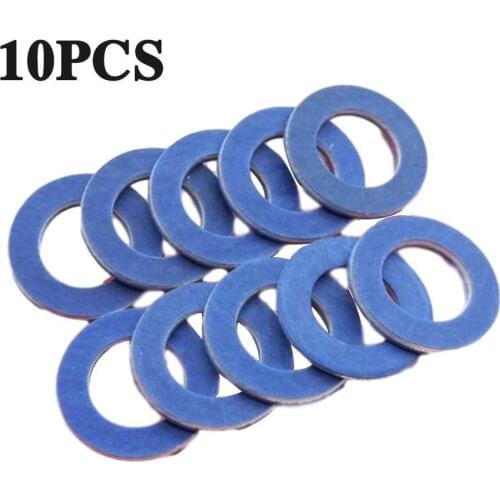 10pcs Auto Car Engine Oil Drain Plug Seal Washer Gasket Rings Washer 90430-12031 For TOYOTA For Lexus Car Accessories