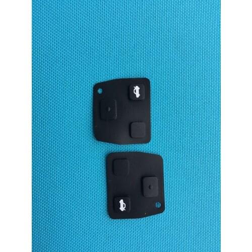 2pcs/lot Silicone Remote Car Key Pad 2/3 Buttons For Toyota Avensis Yaris Carina Corolla For Lexus RVA4 key Fob Case Cover Shell