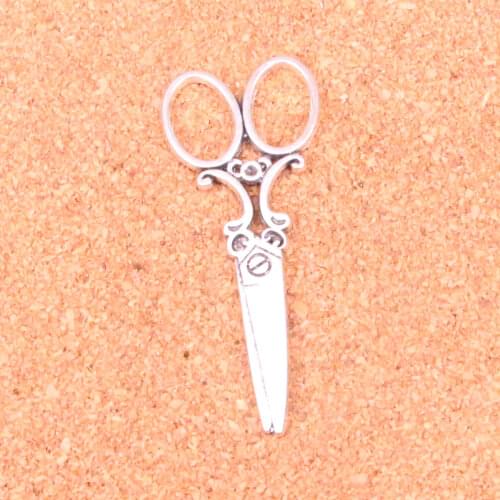 29 pcs Charms sewing scissors,Antique Making pendant fit,Vintage Tibetan Silver,jewelry DIY bracelet necklace 61*25mm