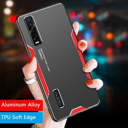 Aluminum Alloy Phone Case For OPPO Find X3 X2 Pro Find X2 Lite X3 Neo Metal TPU Back Cover shockproof Hard Case Cap Coque Fundas