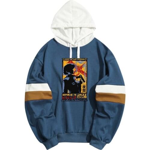 Anime Cowboy Bebop Hoodies Men Women Hoodies Spike Spiegel Sweatshirt Fleece Streetwear Sudaderas Dropship Clothing