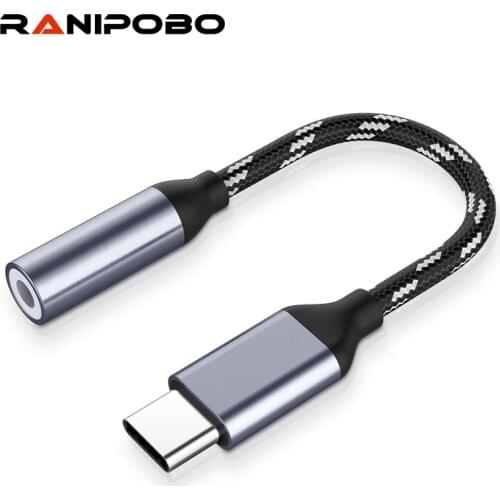 Type-C to 3.5 mm AUX Headphones Adapter USB C Male to Female AUX audio Cable For Samsung S20 Huawei Mate 20 Xiaomi Redmi