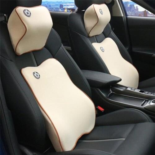 Auto Cushion Car Pillow Lumbar Support Waist Cushion For Car Seat Support Neck Pillow Memory Foam Lower Back Pain Pillow