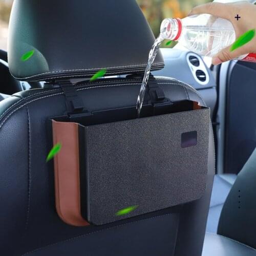 Baseus Car Organizer Backseat Storage Bag Magnetic Auto Pocket Holder Car Accessories Car Trash Bin Garbage Can Dustbin Car Bag