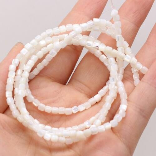 Natural Shell Loose Beads Jewelry Accessories for Necklace Bracelet Small Cylindrical Shape for Jewelry Making DIY Women Crafts