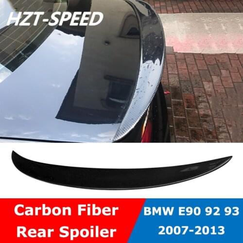 E90 P Style Carbon Fiber Rear Spoiler Trunk Wing For BMW 3 Series E92 E93 320i 330i 318i 335i 2007-2013