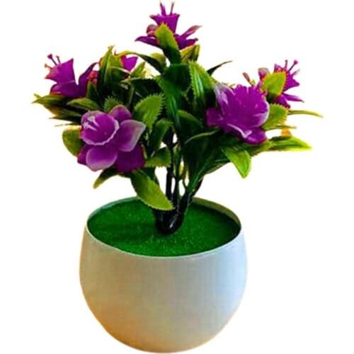 Artificial Plant Pot Daffodil Pattern Simulated Flower Plastic Garden Yard Fake Potted Plant Bonsai Artificial Flowers in Pot