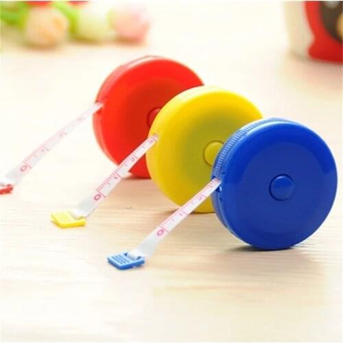 150CM Measuring Tape Measure Retractable Metric Belt Colorful Portable Ruler Centimeter Inch Children Height Ruler Sewing ruler